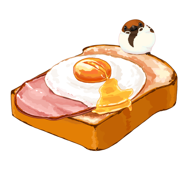 「パン 目玉焼き」のTwitter画像/イラスト(人気順)｜4ページ目