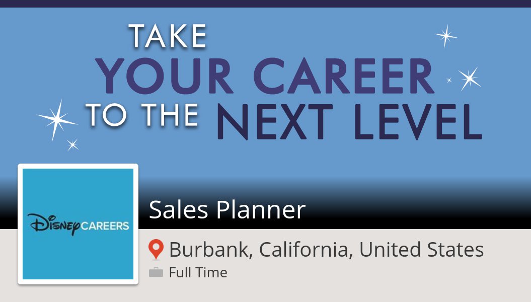 BethMerrick5's tweet photo. #Disney is looking for a #Sales #Planner, apply now! (#Burbank) #job https://t.co/ZTV2pCahWN #DisneyJobs https://t.co/7Ch2osb7Nn
