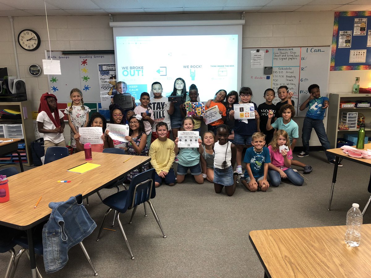 We broke out on day 1 in 32 minutes!!  #breakoutedu <a href="/SHLonghorns/">Sugar Hill ES</a>