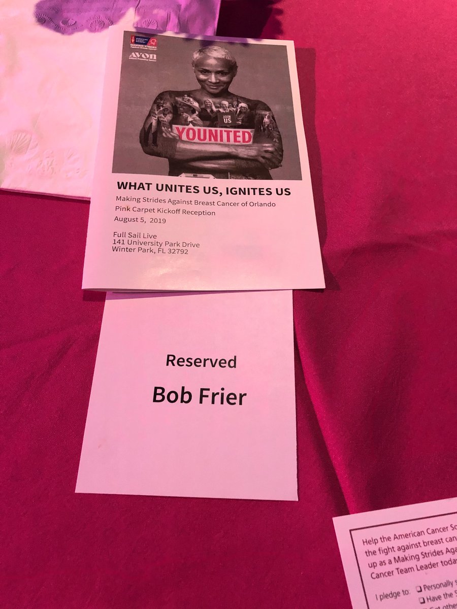 FrierBob's tweet photo. Honored to be the emcee for tonightโs kick off event for @AmericanCancer #MakingStridesAgainstCancer event at @FullSail #fox35 https://t.co/RfyS07Wfy6