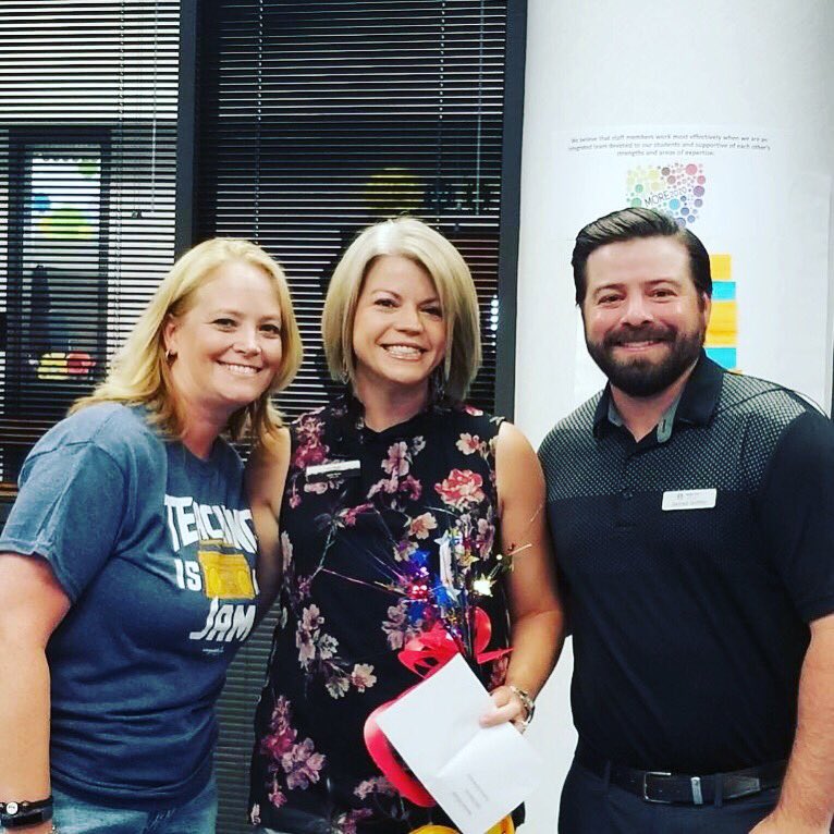 MrsSWheeler's tweet photo. Today I was surprised at school with a $200 gift card to Teacher Tools.  They selected two Collin County teachers based on nominations.  I am so blessed.  Thank you Kristi Natekar for the nomination and Leslie/Jarred @AstraRealty @angeloakms @Allenlearns @NortonKnights https://t.co/Ccnp7baU3B