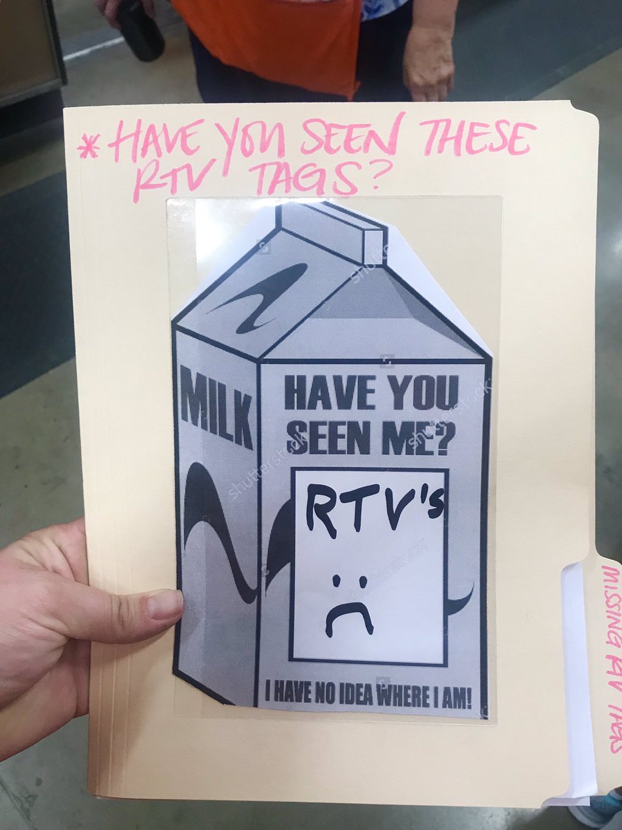 LaurenBTHD's tweet image. Love when people get CREATIVE and Think Outside the Box! 📦 🧠 🗣Shout out🗣 to our new D93 DS Matt H. for making it easy to keep track of RTV tags! 🍊 #MissingTag #TrySomethingNew #MilkCarton
#CreatingShareholderValue
@MarcThd @AprilleDowns