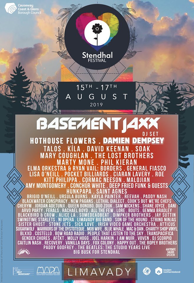 We are delighted to be playing on FRIDAY <a href="/Stendhalireland/">Stendhal Festival</a>   (not the Saturday as advertised). See you there x