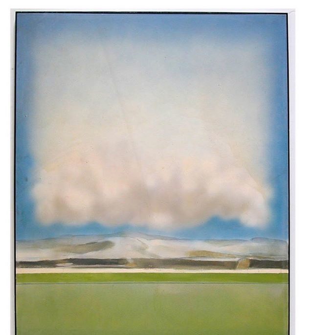 ViolaFreyArt's tweet photo. In 1955, Viola Frey went to graduate school to study Painting at Tulane University, in New Orleans, Louisiana. While there, she studied with George Rickey, Katherine Choy, and visiting artist, Mark Rothko.⁠⠀
⁠⠀
Viola Frey ⁠⠀
Untitled (Cloud Over … https://t.co/GYWaPiWEJL https://t.co/9f3qZ3UTAU
