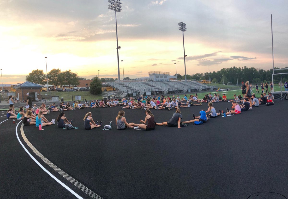 The sun sets on day one. #HereWeGo #TitanTerritory