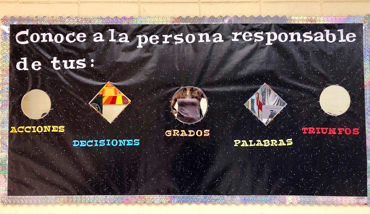 clauwillis's tweet photo. Getting ready to start a new school year. Welcome 2019-2020. #makeyourownsuccess #bulletinboards #spanishclass #spanishteachers #allaboutmystudents https://t.co/MmMOWqjYa0