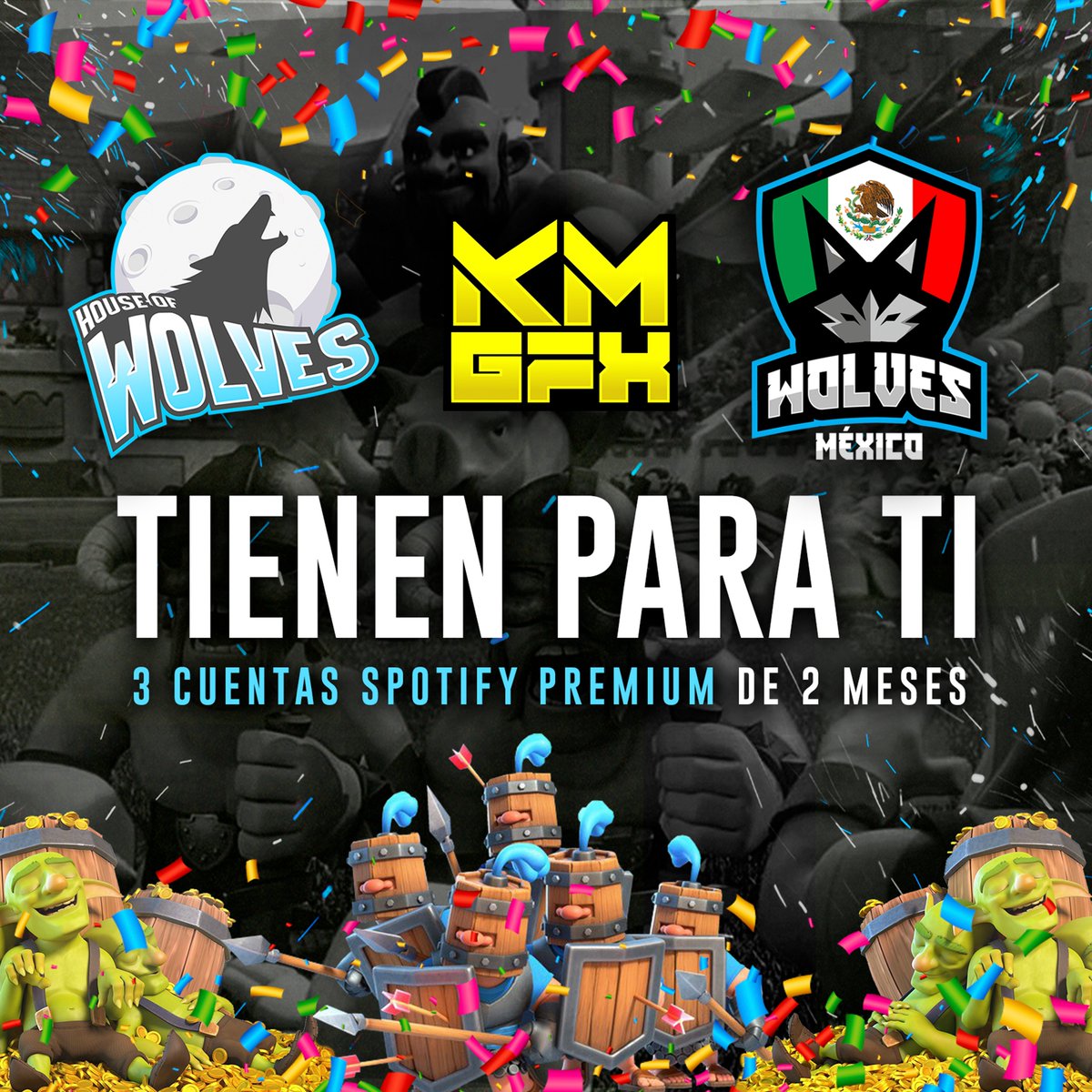 ⭐ Sorteo Spotify Premium⭐
🎁3 Ganadores🎖

Requisitos:

✅Seguirme @KM_GFX
✅Únete al canal de discord bit.ly/KM_GFX
✅Dar Rt 🔄 &amp; Fav ❤

🕕 Ganadores el 7 de agosto🍀
(Resultados en el canal de Discord)