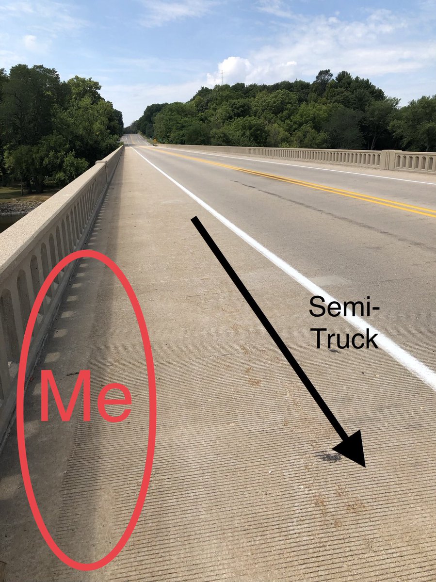 BrokenRunning's tweet photo. I live out in the country, it’s where I run. Today I had little options when a semi truck was coming into my lane. Please be alert for others when driving! #ShareTheRoad #RunnersProb #Runchat https://t.co/0RItGzc4D5