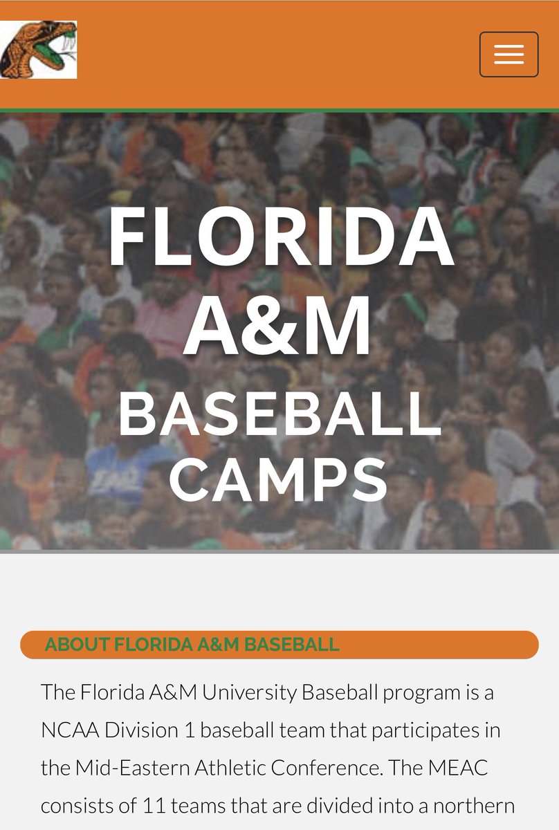 FAMU_Baseball's tweet photo. ***September 7***                                    Looking forward to another great camp! Visit https://t.co/Y327UuuRBC to register https://t.co/3MGrcosoWU
