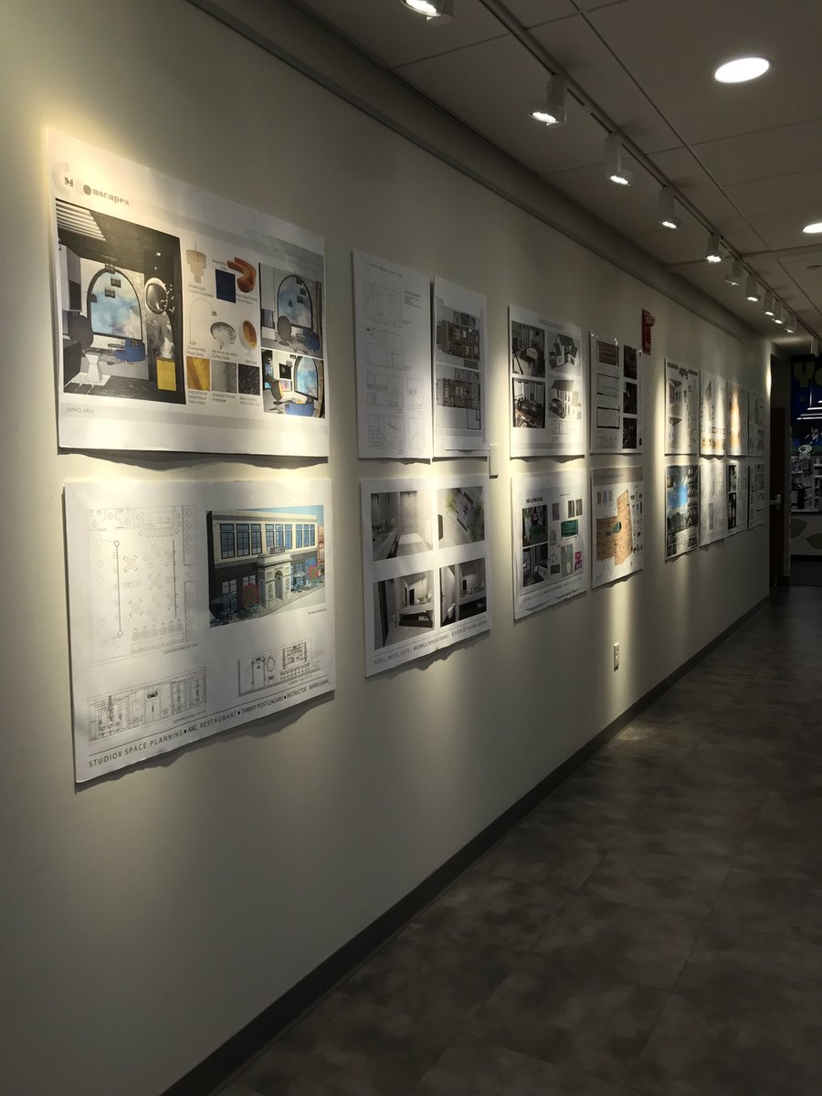 JennLitvak's tweet photo. Interior Design Student Gallery @ the Paramus Public Library. @BerkeleyCollege https://t.co/irQn5dORZE