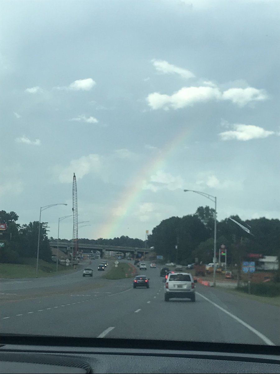 HGFoy's tweet photo. Rainbow over Cottondale Exit 76 right now! @spann https://t.co/hKWHnuUTDB