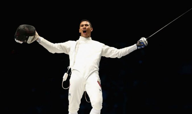 Meridianoonline's tweet photo. #VenezuelaEnLima Rubén Limardo suma su cuarta medalla de oro en los Panamericanos 🤺🥇😍 https://t.co/0po79uOAAQ https://t.co/iBpyByl7pJ