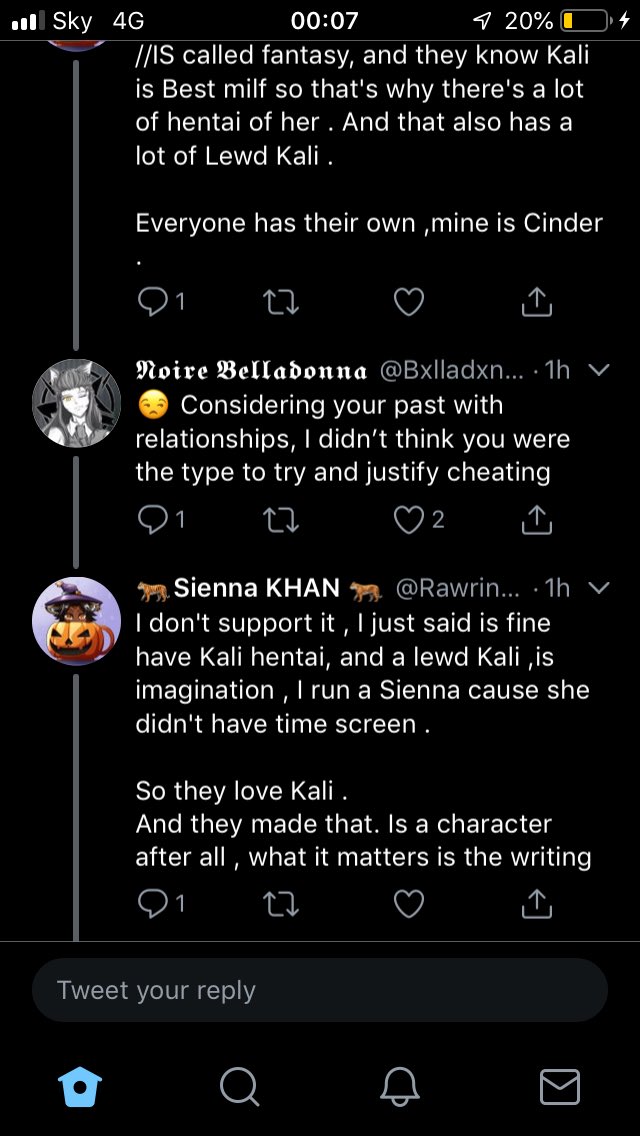 GunslingerSov's tweet photo. I’m not one for exposing. But this? This is Fucking stupid.
calling someone scum because they rp a character how they want is stupid and the kind of thing that ruins the rp community. If someone wants to make their Kali a massive slut, fine. If they wanna ship with someone else- https://t.co/rCYOrbFDNp