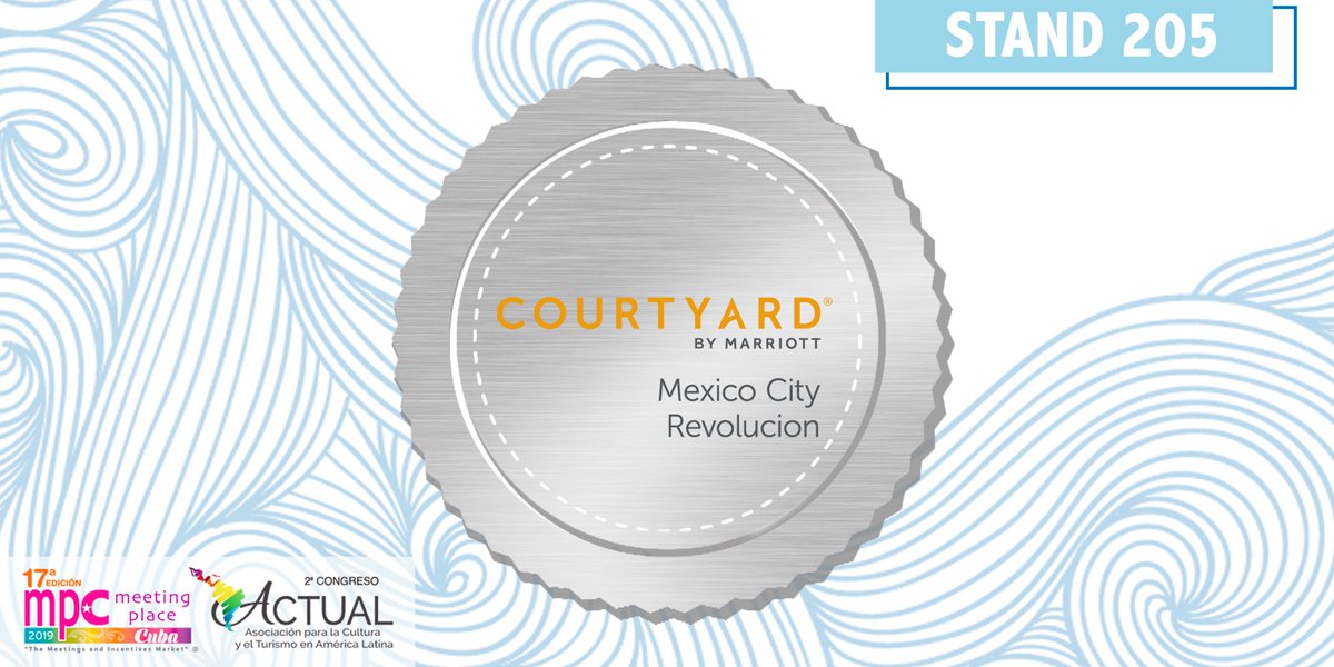 MeetingPlaceMex's tweet photo. #Expositores #MPCuba 🙌
En esta edición de #MPCuba2019 estamos comenzando con el pie derecho, así que no podía faltar la participación de Courtyard by Marriott Mexico City Revolucion el cual te invita a visitar su stand #205 

(1/3) https://t.co/zWiG9j2TJE