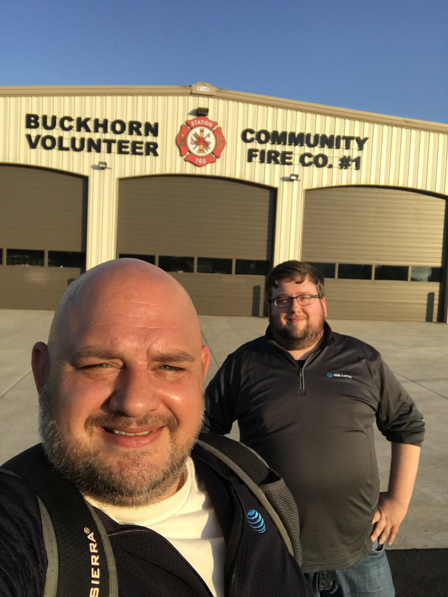 MikeTheBizGuy's tweet photo. Discussing #FirstNet with our Volunteer Firefighters in Buckhorn. @small_biz_liz @JYacina @JeffMolinaroFN @judy_cavalieri @stephenvergine @ReneRui23330933 @kuhn3 https://t.co/OrfBcveoLM