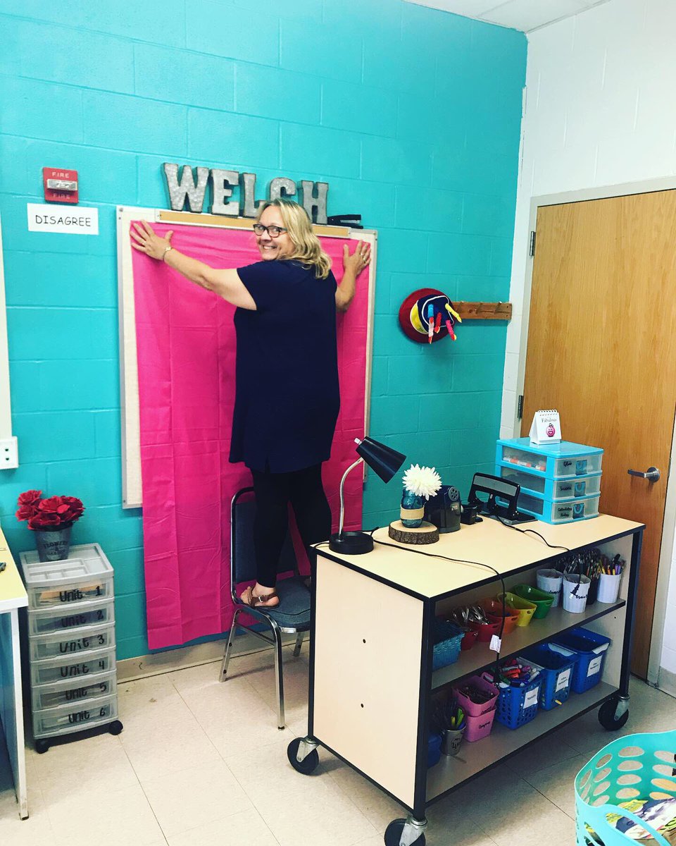 Today my mom gave up her first day of vacation to help me set up my classroom and allow me to work on things after summer school. This is what a great role model looks like. ☺️❤️