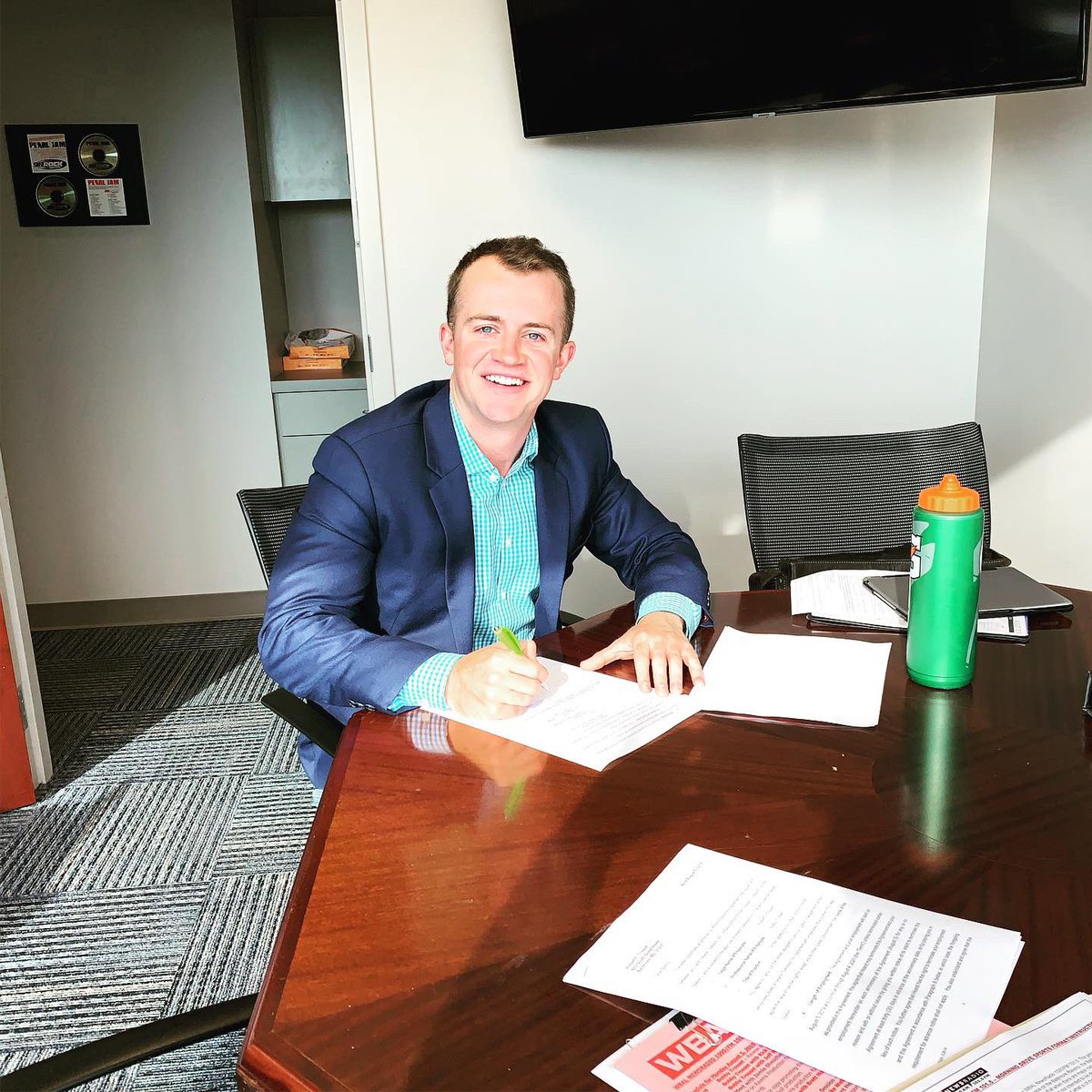 Today I signed my first contract <a href="/wbalradio/">WBAL NewsRadio 1090 and FM 101.5</a> to become its newest morning anchor and host. 

I’m so fired up to be involved in the Baltimore sports scene, <a href="/Ravens/">Baltimore Ravens</a> coverage, and return to the city I called home during my time <a href="/LoyolaMaryland/">Loyola University MD</a> — let’s get to work.