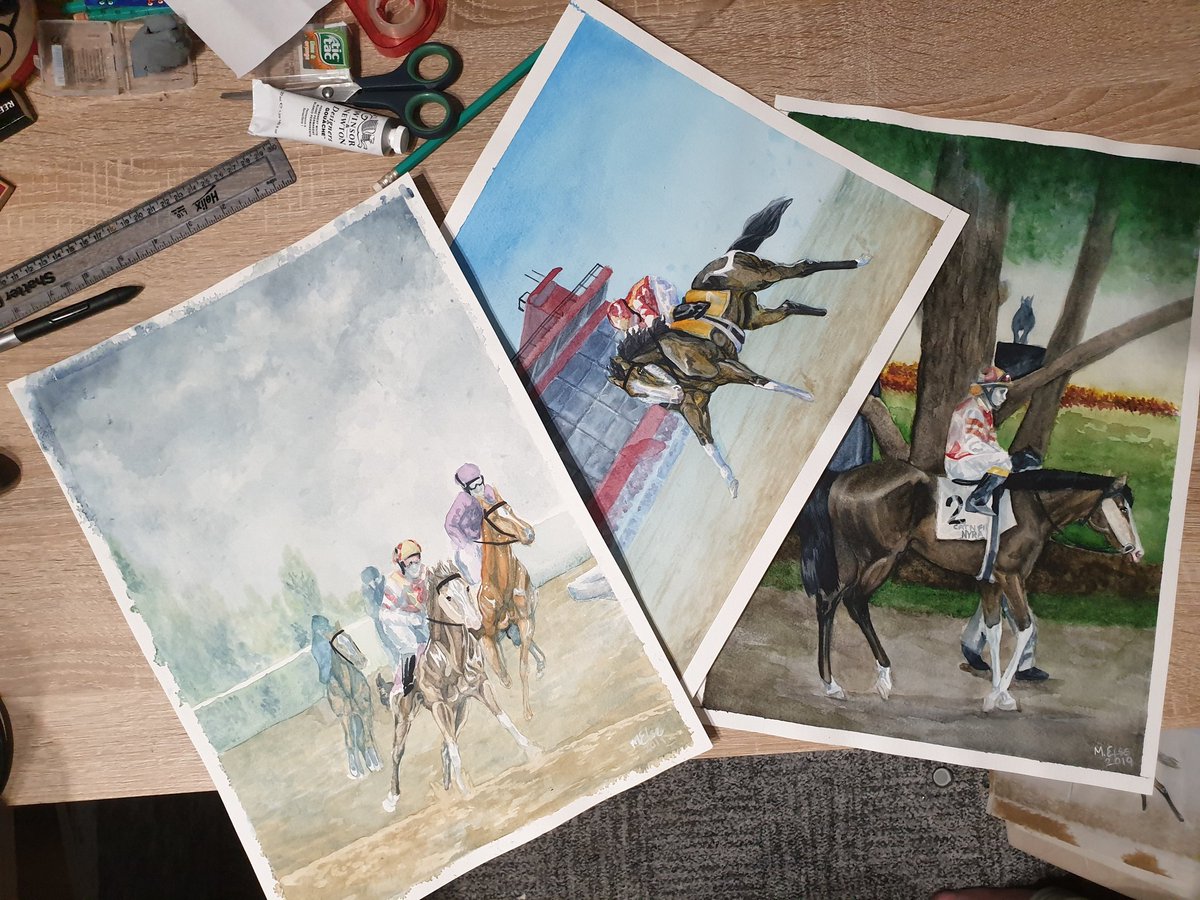 MichaelaElse's tweet image. 'The Three Jewels'
Some of my recent work as I relearn watercolours. 

Can you tell which is the most recent piece?