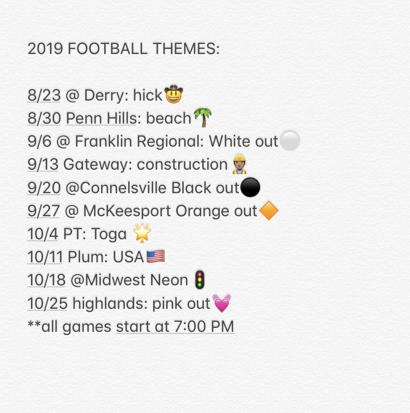 GDen2019's tweet photo. EVERYBODY BETTER BE HERE AND BE LOUD... WE ARE GOING CRAZY THIS YEAR!!! Friday night lights, here we come🧡🖤 https://t.co/tlrayhm7tI