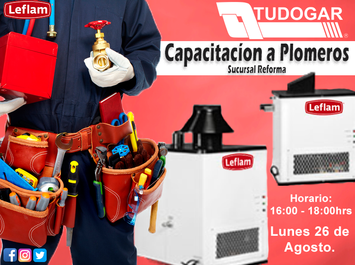 Tudogar's tweet photo. #Tudogar y #Leflam te invitan a la capacitación en calentadores de agua y generadores de vapor marca Leflam.
¡¡Te esperamos!!
#tudogarcercadeti #todoenunlugar #capacitacion #curso https://t.co/p5xn0B3PH6