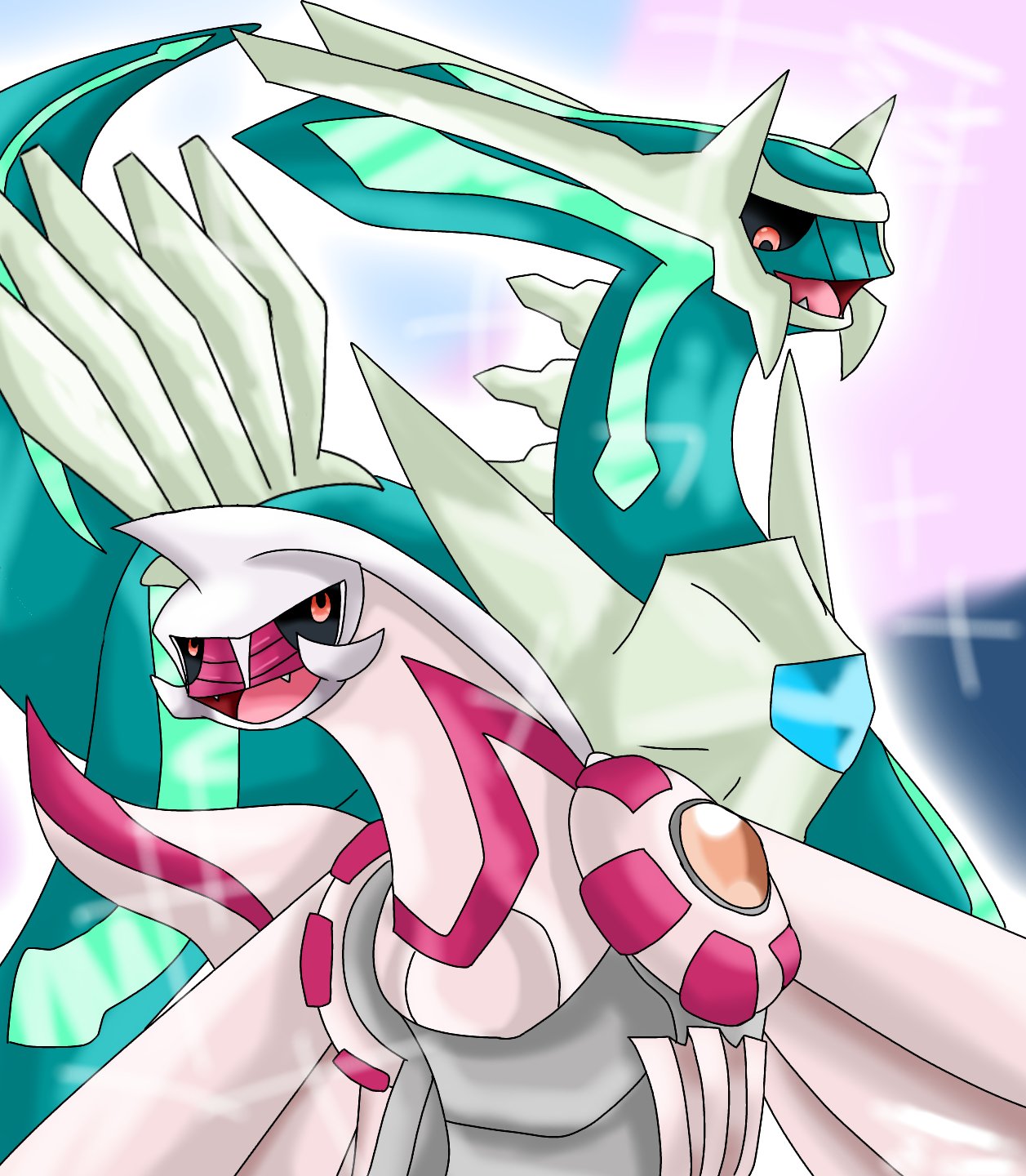 ❀Miss Palkia✿ on X: Shiny Palkia & Shiny Dialga 💫💫   / X