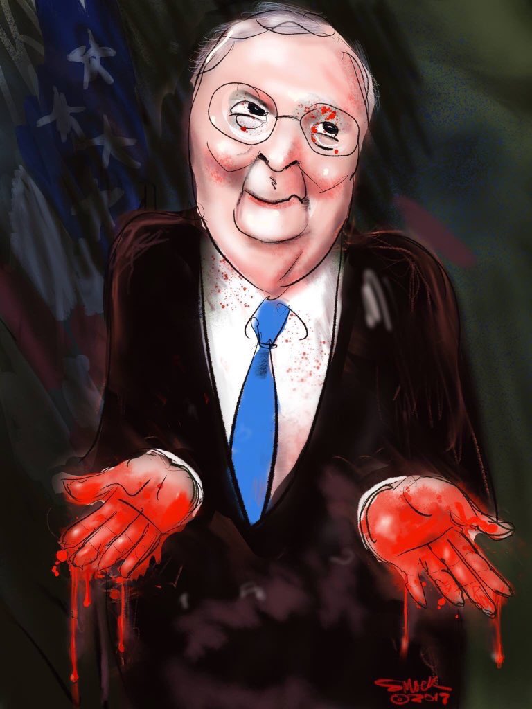 Sqz1121's tweet photo. @senatemajldr This is on you, #MoscowMitchMcTraitor #MassacreMoscowMitch https://t.co/YhS48VYiWZ