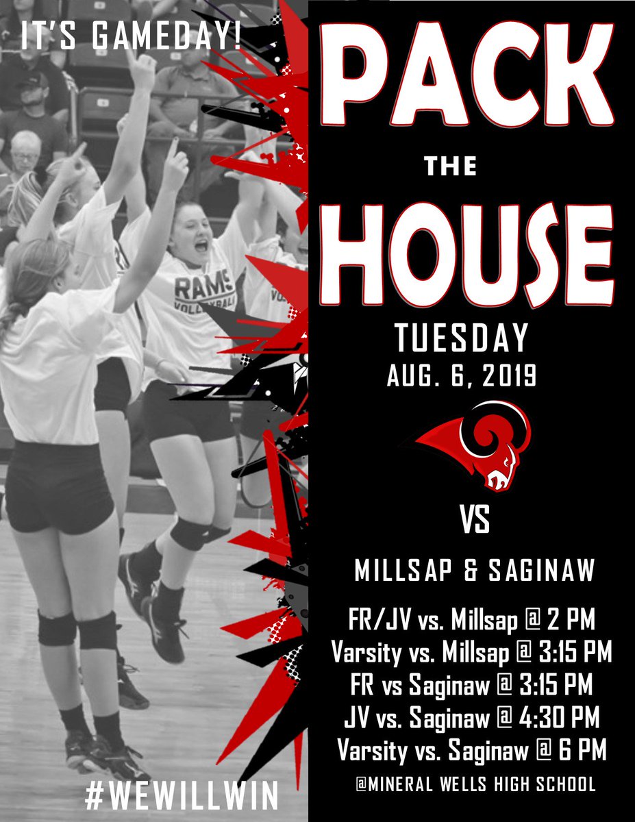 mwisdrams's tweet photo. Lady Rams take on the Lady Bulldogs &amp; the Saginaw Rough Riders on Tuesday, August 6th.  Excited for an intense week working on the game our Lady Rams🐏🏐💕 love!!  Come out and support our teams tomorrow beginning @ 2 pm at home! https://t.co/xxRjcd4D2a
