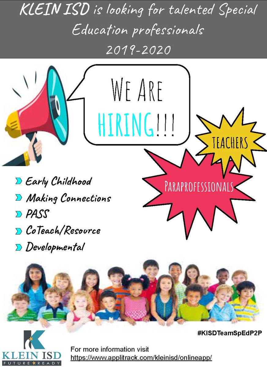 Believe it or not, the Klein ISD family is expanding! Bring on the awesome! #KISDTeamSpEdP2P <a href="/KISD_Special_Ed/">Klein ISD Special Ed</a> <a href="/KleinISD/">Klein ISD</a>