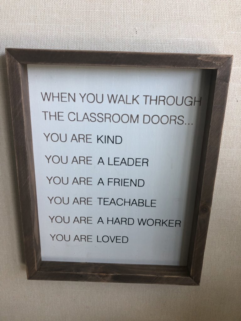 Cope teachers are back and getting ready for the first day of school this Thursday.  Wanted to share an uplifting example of classroom rules I saw this morning. Looking forward to a great school year!