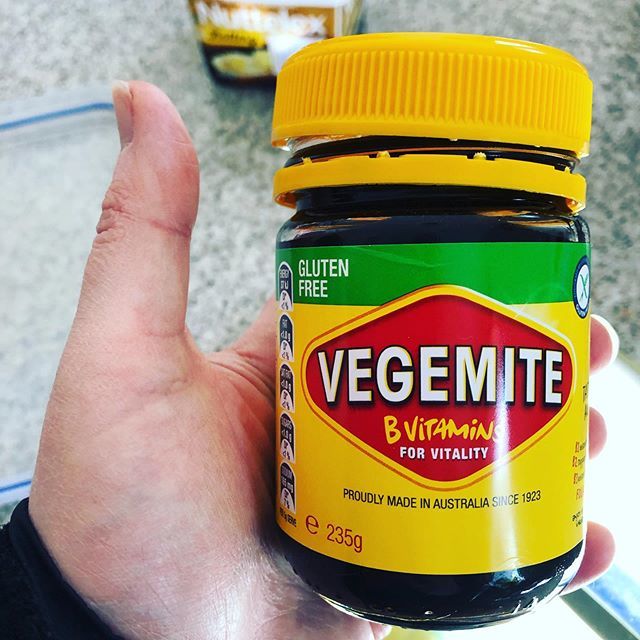 peafritters's tweet photo. Giving the gluten free @vegemite a go today! My little guy was excited that he can have his own vegemite :-) #glutenfree #allergymum #glutenfreefind #vegemite #happylittlevegemite https://t.co/xhucNNHpLW https://t.co/rA0pVZNzeS