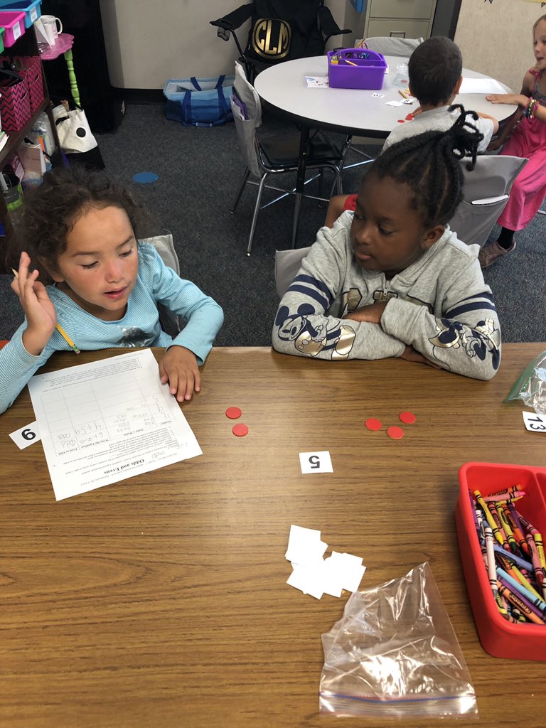 2ndgradePME's tweet photo. Our 2nd grade mathematicians were hard at work today learning how to determine if a number is even or odd! #oddtodd #evensteven https://t.co/YAi7iuEijz