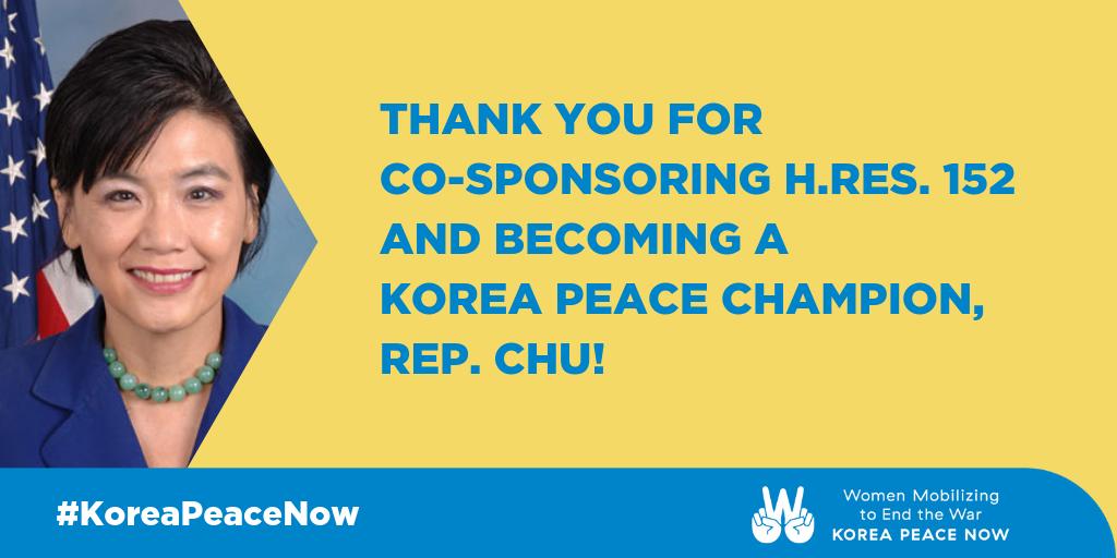 AnthonyMook's tweet photo. Thank you @RepJudyChu for being a #KoreaPeaceChampion and co-sponsoring H.Res. 152! It's time to end the Korean War and bring peace to the Korean Peninsula. https://t.co/3ZBF3iHby3 https://t.co/rRbtvrnqh3