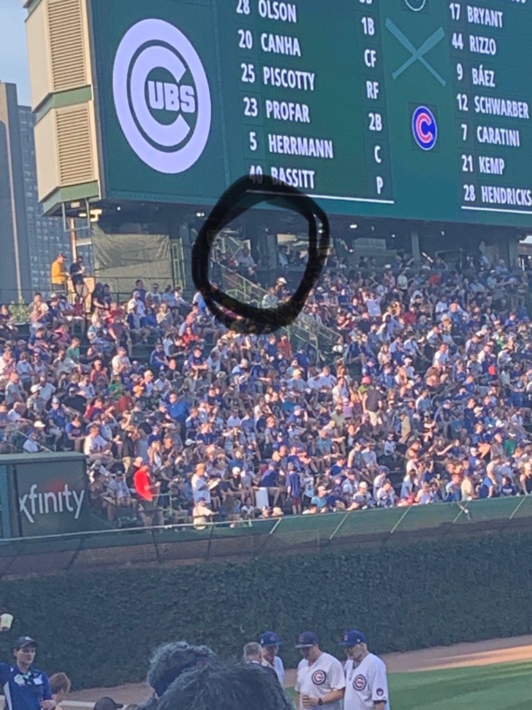 Bdjeffries's tweet photo. My kids are at #wrigleyfield while I sit here in #OKC watching the @Cubs on #espn... all I asked my son to bring me back was a picture of @D_Ross3... this is what I got #imsoloved #teenagers #aholes #thanksalot #lovegrandparossy #hubbyisokwithit #maybe https://t.co/cuhiRFftOt