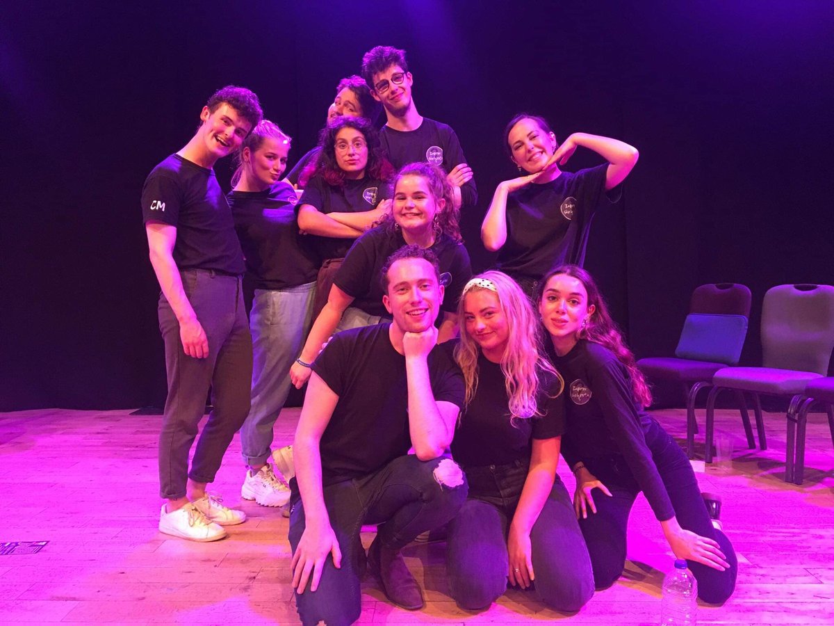 improvshewrote's tweet image. And what a fabulous crowd you were! (This is a picture of us, not the crowd) we are FINALLY a team of 10 and ready for the rest of the week’s suggestions. Thank you to everyone coming to our shows, especially those who keep coming back! #improv #comedy #edprov #MakeYourFringe