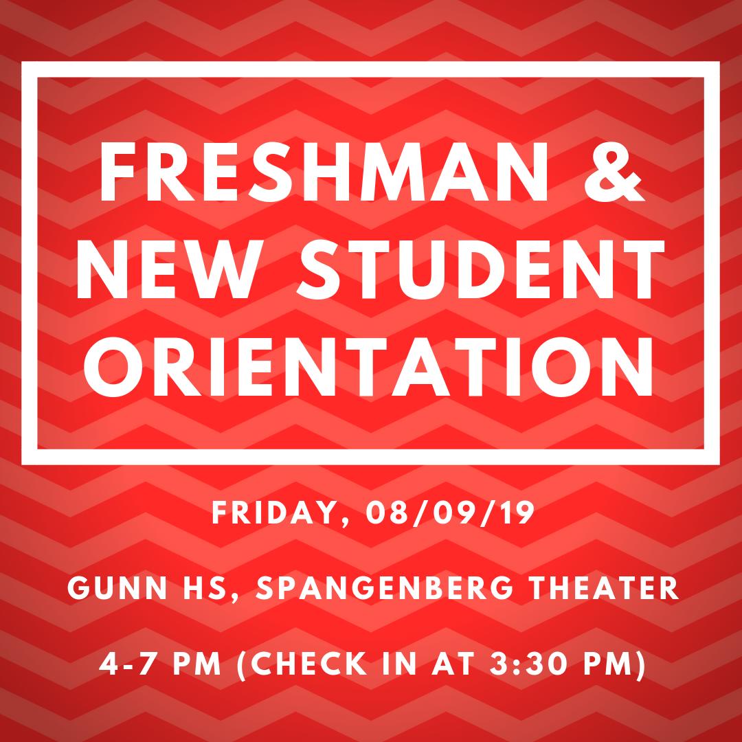 GunnSEC's tweet photo. Welcome Back, Titans!  Freshman &amp; New Student Orientation is this Friday, 8/9 - can't wait to meet the Class of 2023 and all our new transfer students! https://t.co/3Fc9KcqzVe