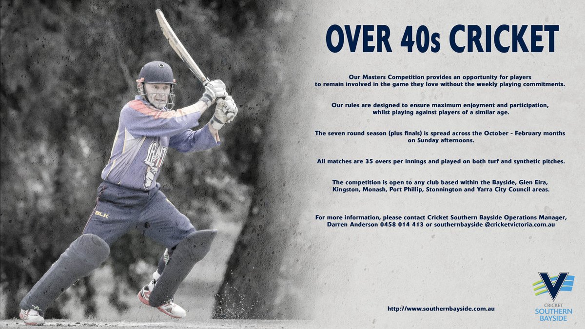 Do you have a group of past players and dads who are keen for a hit but don't want to play a full season? Then our Masters Division is something for your club   bit.ly/2MKMBsa