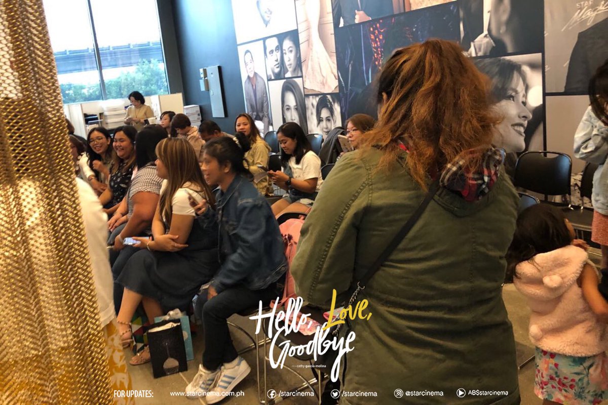 StarCinema's tweet photo. She's spreading joy ❤️ Here's Kathryn at the Meet and Greet in San Francisco ✨ #HelloLoveGoodbye #HelloLoveChooseDay https://t.co/IKB8ld8xN8