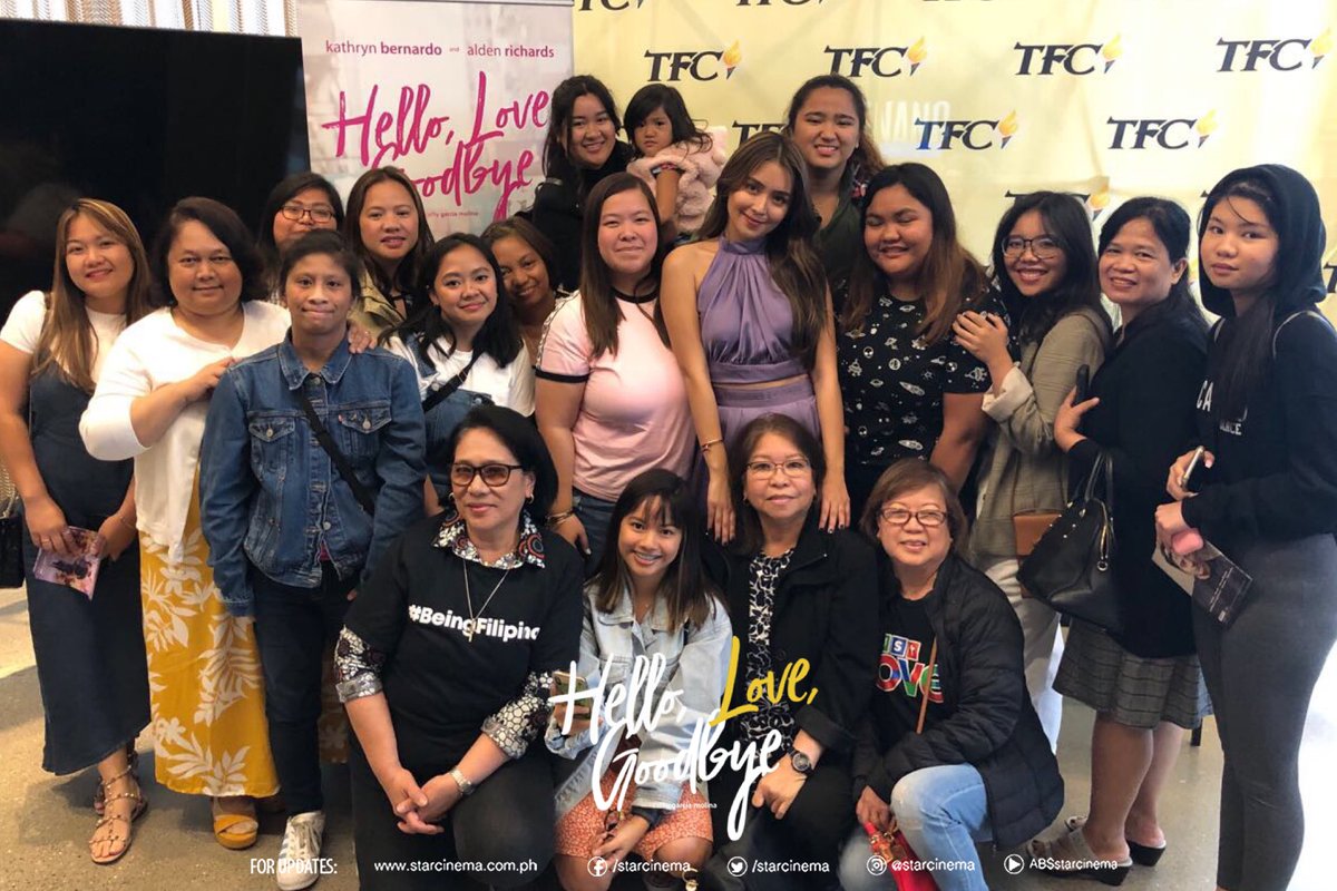StarCinema's tweet photo. She's spreading joy ❤️ Here's Kathryn at the Meet and Greet in San Francisco ✨ #HelloLoveGoodbye #HelloLoveChooseDay https://t.co/IKB8ld8xN8