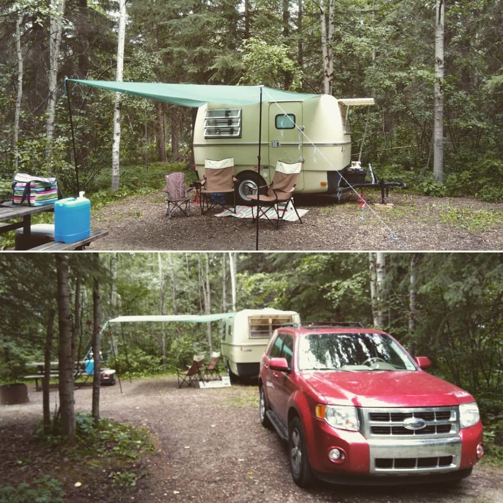 Home for the next few days. ☺

#trilliumtrailer #vintagetrailer #vintagetrailers #fiberglasstrailer #camper #traveltrailer #boler #bolerlife #trilliumlife #trillium #caravan #vintagecamper #trillium1300 #fiberglassrv #fiberglasscamper #glamping #travelalberta #explorealberta…