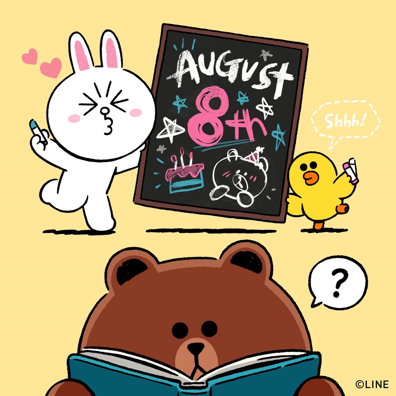 Line Friends What S Special About August8 Brownday Amp Linefriendsgangnam Brown Cony Sally Linefriends T Co 0yepyk3a0q Twitter