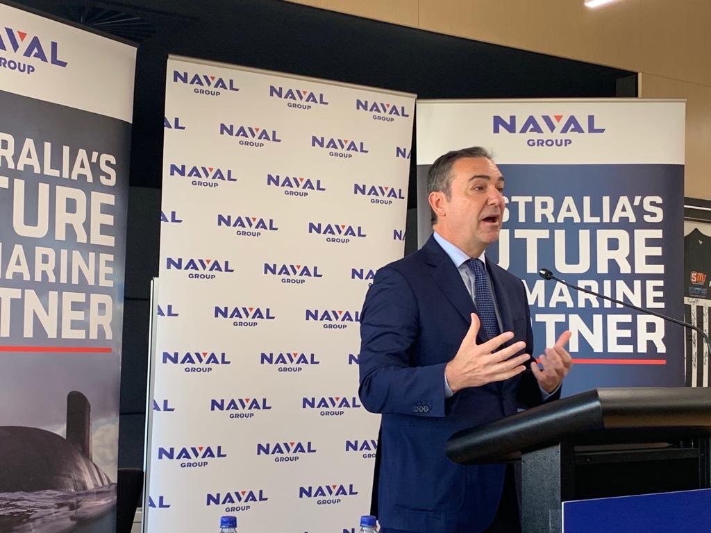 marshall_steven's tweet photo. The Future Submarine program means jobs for South Australians. It’s crucial we continue to grow our booming defence industry. Thank you to @navalgroup_AU for having me today, to see the exciting developments taking place in our state. https://t.co/aHOWnRc0Rq