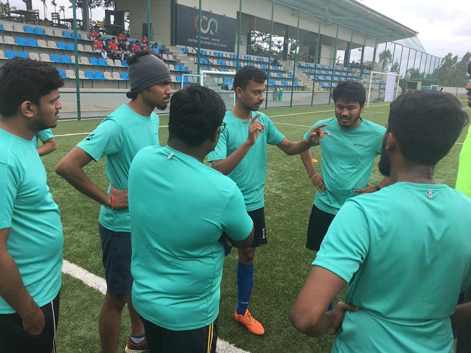 avohii's tweet photo. Team avohi participated in.#soccerforgood tournament organized by @YiTweets at @sports_pdcse, Yelahanka with other teams from @LifeAtHGS, @Arm, @tvsmotorcompany , @Sonata_Software, @HotelEmpire and @BLRAirport 
#stopchildabuse #Yi4children #Yimasoom #football #teamavohi https://t.co/BEs3DbBvG7