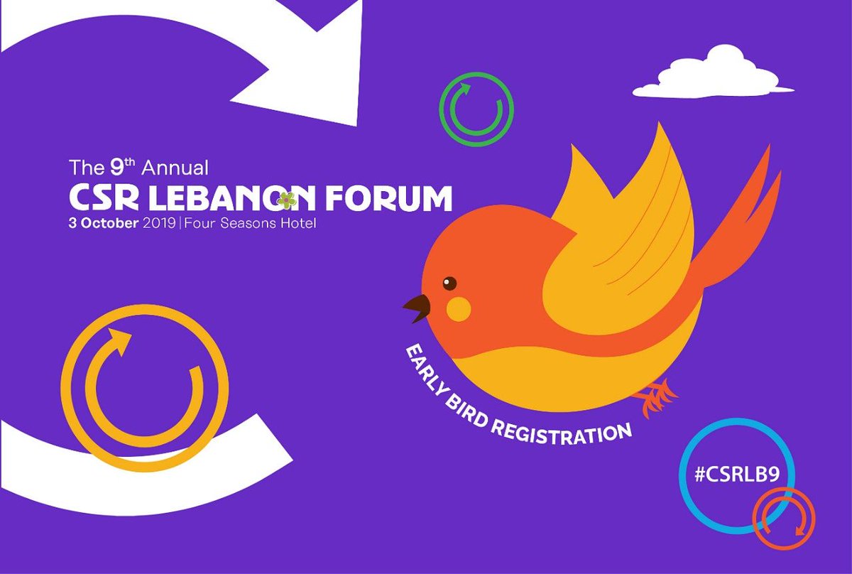 csrlebanon's tweet image. If you're looking to understand how #CircularEconomy can usher in the next era of #sustainable business, then the 9th #CSRLEBANON FORUM is FOR YOU! #EarlyBird registration closes Aug 25th, so sign up today &amp;amp; enjoy GREAT benefits! Don't miss this! #CSRLB9
csrlebanon.com/Forum/Registra…