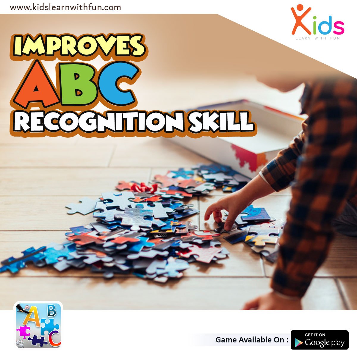 kidslrnwithfun's tweet photo. Improve #ABC Recognition Skill: https://t.co/s6iSCe3PWu
#JigsawPuzzle #Game #Toddlers #Puzzlegame #study #skill #education #alphabet #learning #kidslearnwithfun #preschool #free #tracing #letters #puzzle #puzzles #practice #identify #moterskill #mindpowerimprovement #cocentration https://t.co/uOiWxxWOBU