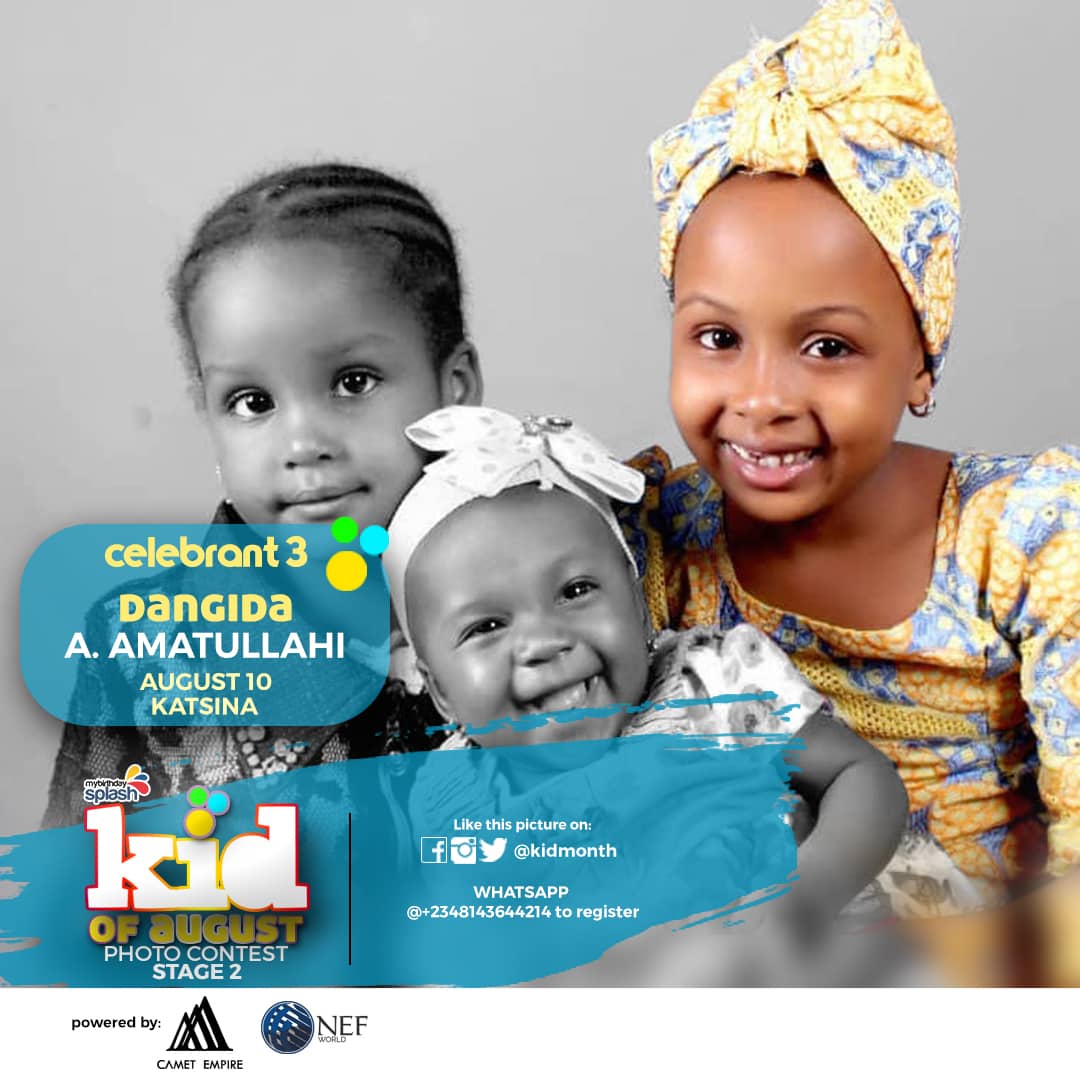 KidMonth's tweet image. KID OF AUG 2019

Vote by Retweeting the picture
To register for other months:
Kindly pay/transfer the registration fee of 1k to:
CAMET EMPIRE LIMITED
6060388738, Fidelity Bank
 kotm.mybirthdaysplash.com/kotm-register

Kindly use chrome or UC browser for registration

Enquiry - +2349028862628