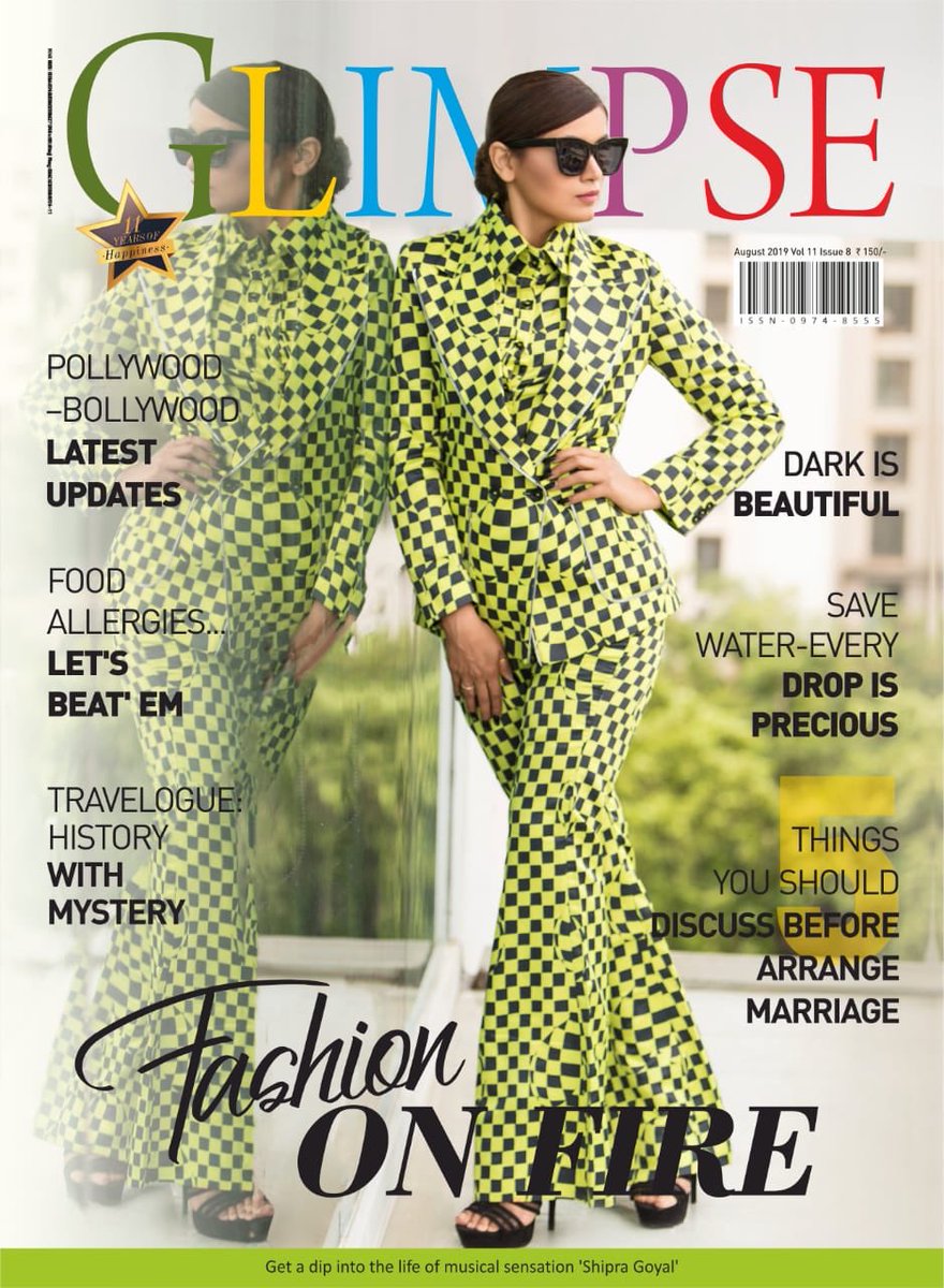 theshipragoyal's tweet photo. DREAMS DO COME TRUE :)
I wanna thank God, my family & fans.
Presenting my first Magazine Cover for #GlimpseMagazine
In Stands Now ๐ https://t.co/HRTYEp3N2G