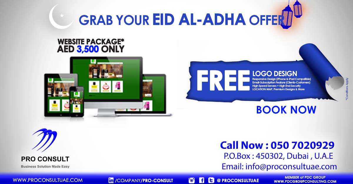 proconsultuae's tweet photo. #EidAl-AdhaOffer #DealOfTheMonth #August #DigitalMarketing #Design #Marketing #Online #Web #SocialMedia #Business #Solutions #Brand #Dubai #UAE #PDCGroup #PROConsult #MarwaAbdelaziz https://t.co/i8PEd58SMR