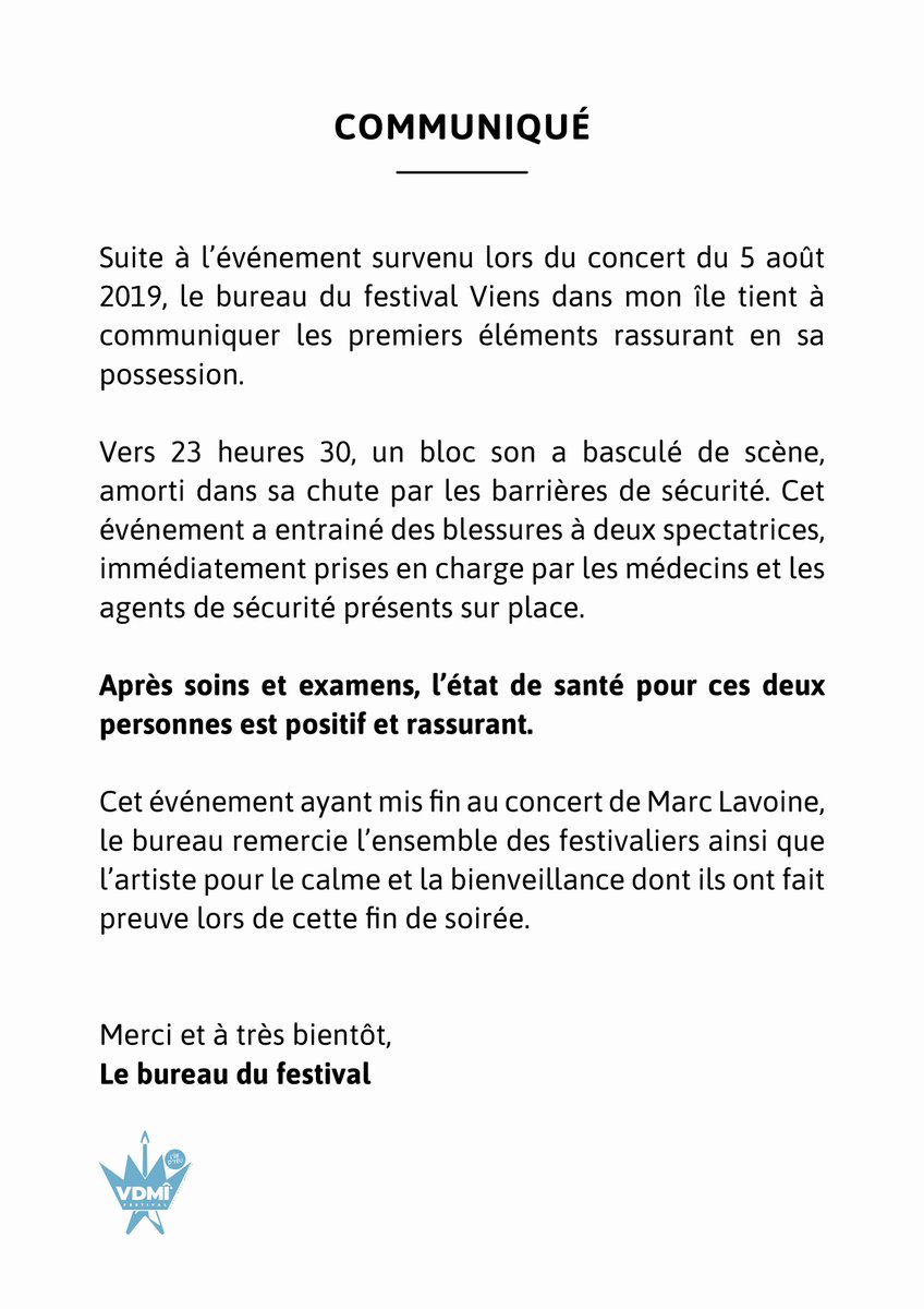 COMMUNIQUÉ – #VDMI2019 :