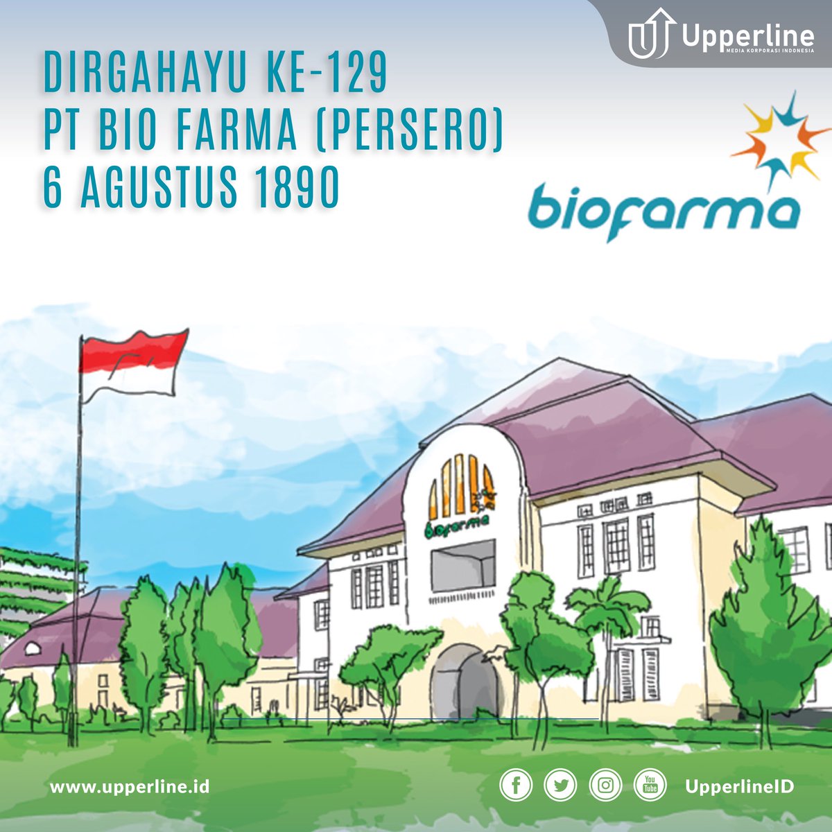 upperlineid's tweet photo. Dirgahayu ke-129 Biofarma @biofarmaID jaya selalu sebagai penyedia vaksin terpercaya di dalam dan luar negeri🥳👏🏻

#ulangtahun #129biofarma #ulangtahunbiofarma #biofarma #bumn #bumnhadiruntuknegeri #vaksin #biofarmaid #happybitrhday #upperlineid #corporatemedia #mediaonline https://t.co/4x3txIBDJd