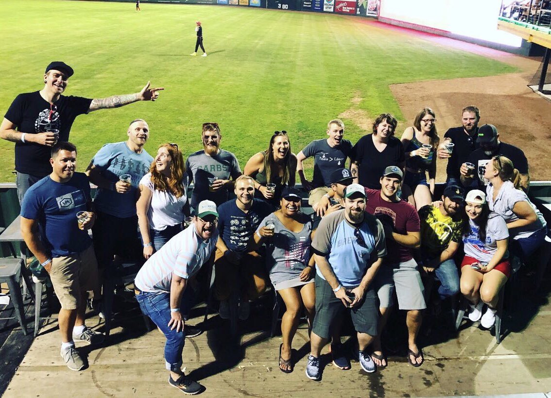 Karben4's tweet photo. Happy Staff Appreciation Night @MadisonMallards a few minutes before the rain. #beerbrilliance #k4forthewin #k4life #MondayMotivation #wehavethebestcrew #weloveourstaff #craftbeer #wicraftbeer https://t.co/oPvGV7O2uL